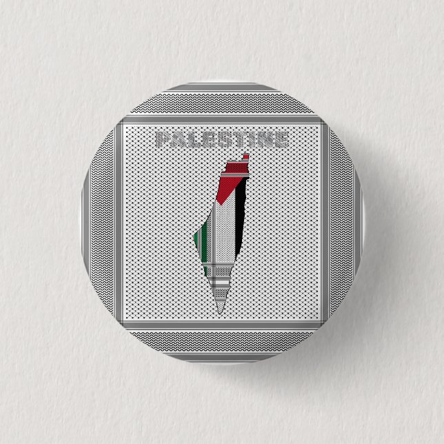 Fri Palestina-knapp - Palestinsk stiftknapp  Knapp (Framsida)