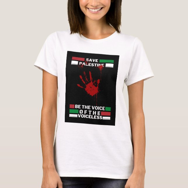 Fri Palestina Kvinnors T-Shirt | Spara Gaza (Framsida)