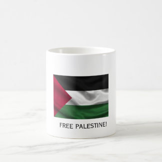 FRI PALESTINA MED FLAGGA KAFFEMUGG
