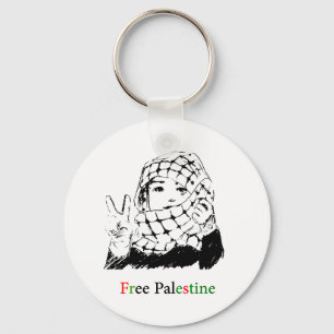 Fri Palestina medalj Nyckelring