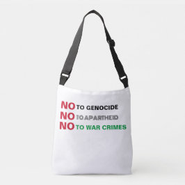 FRI PALESTINA NEJ TILL GENOCIDE APARTHEID KRIG BRO AXELVÄSKA