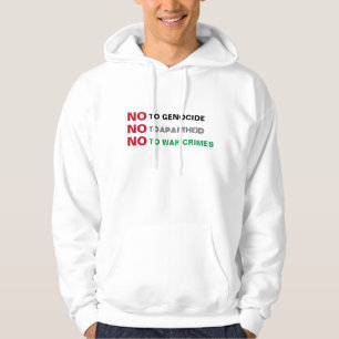 FRI PALESTINA NEJ TILL GENOCIDE APARTHEID KRIG BRO HOODIE