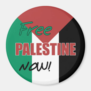 Fri Palestina Nu Palestina-Flagga Magnet