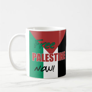 Fri Palestina nu Palestinas Flagga Kaffemugg