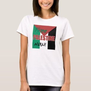 Fri Palestina nu Palestinas Flagga T Shirt