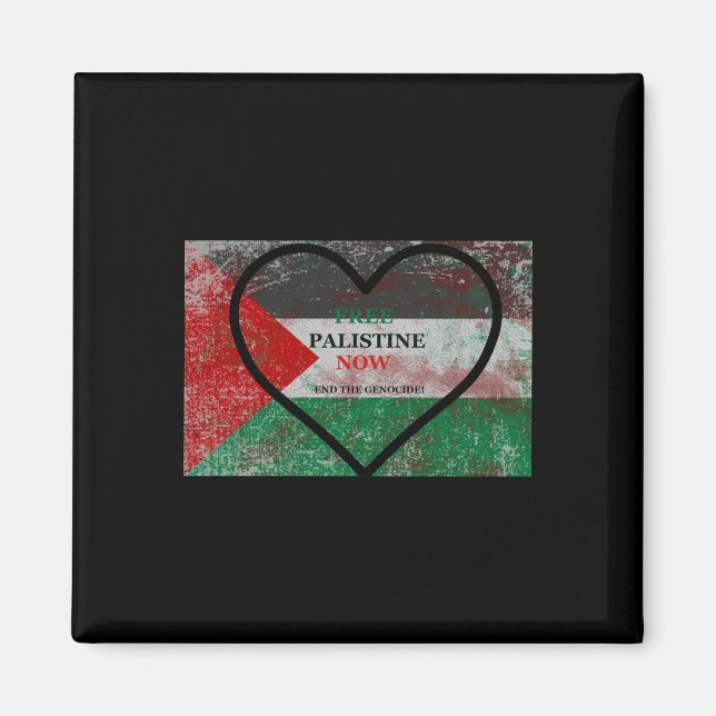 Fri Palestina nu, Sticker Magnet (Framsidan)