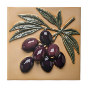 FRI PALESTINA-oliver grenar-mosaikkeramiskt platto Kakelplatta