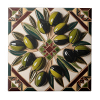 FRI PALESTINA-oliver grenar-mosaikkeramiskt platto