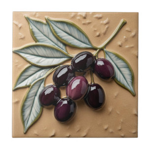 FRI PALESTINA-oliver grenar-mosaikkeramiskt platto Kakelplatta