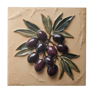 FRI PALESTINA-oliver grenar-mosaikkeramiskt platto Kakelplatta