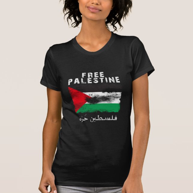 Fri Palestina skjorta Tee (Framsida)