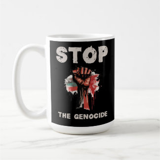 Fri Palestina Stoppa folkmordet i Gaza Kaffemugg