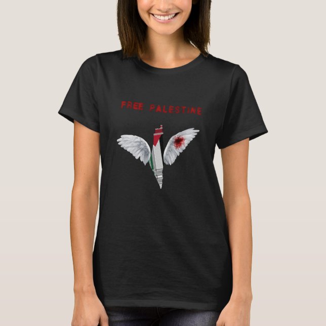 Fri Palestina T-shirt medvetenhet (Framsida)