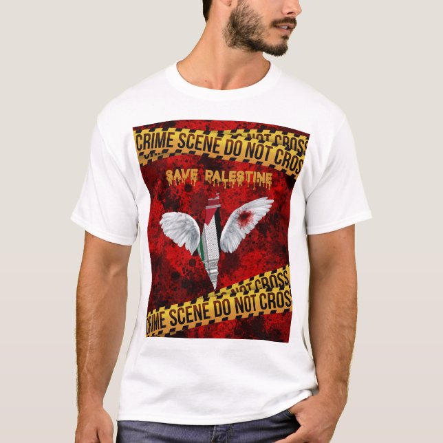 Fri Palestina T-shirt - Spara Palestine T-shirt (Framsida)