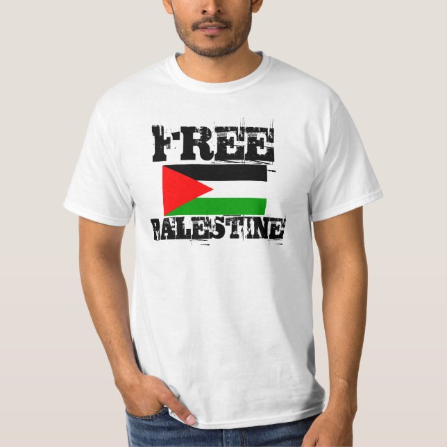 FRI PALESTINA t-skjorta Tee (Framsida)