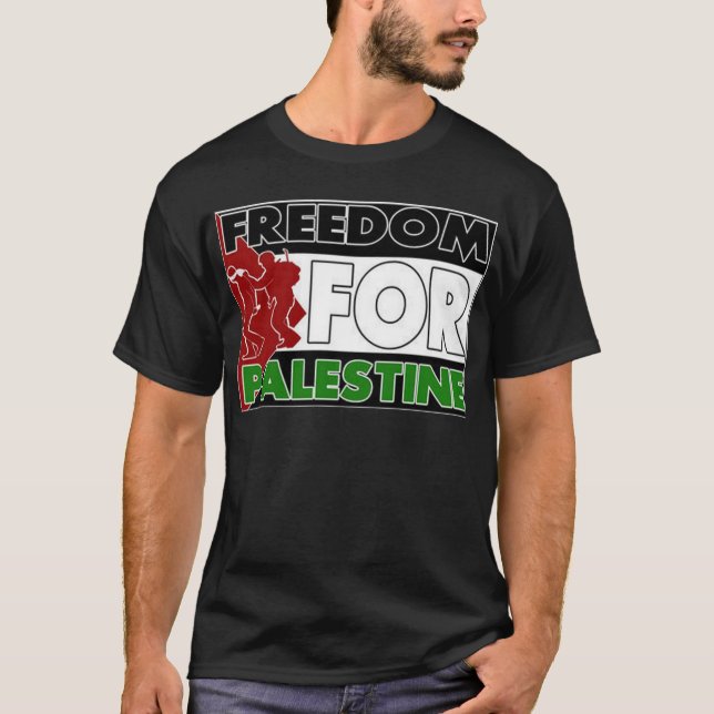 Fri Palestina T-tröja T-shirt (Framsida)