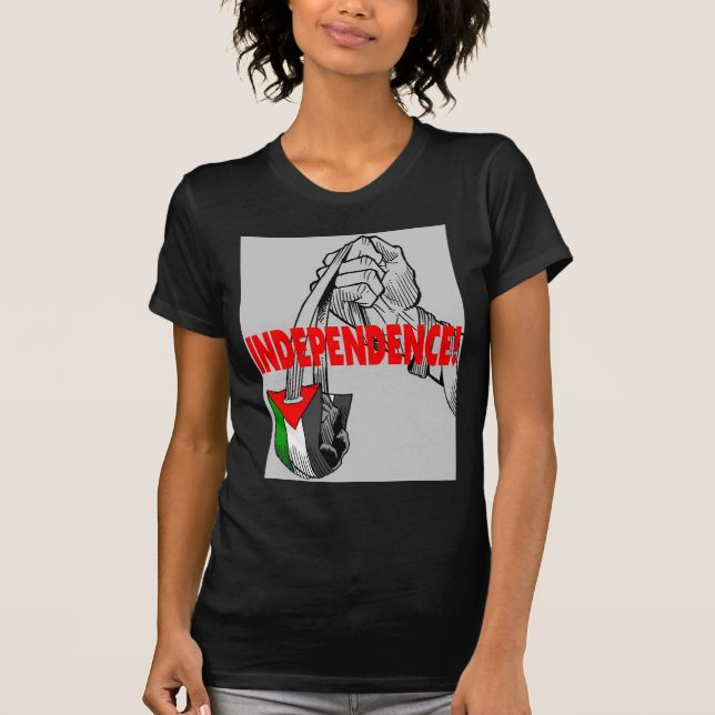 Fri Palestina T-tröja T-shirt (Framsida)