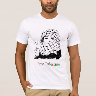 Fri Palestina T-tröja Tee Shirt