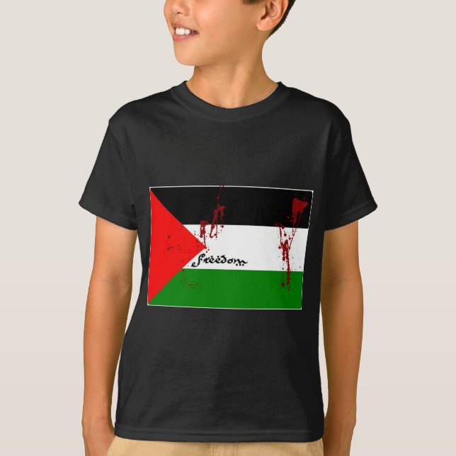 Fri Palestina T-tröja Tee Shirt (Framsida)