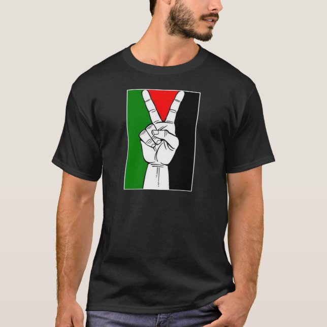 Fri Palestina T-tröja Tee Shirt (Framsida)