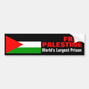 FRI PALESTINA VÄRLDS STÖRST bumperstikr för Bildekal