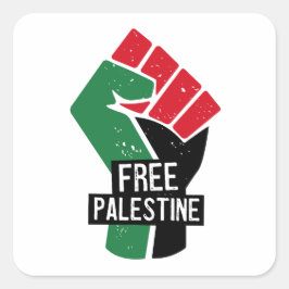 Fri Palestinafil Fyrkantigt Klistermärke