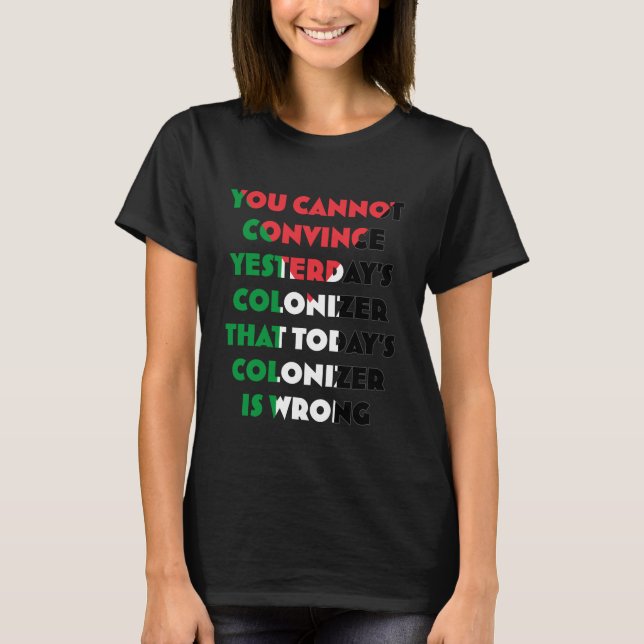 Fri Palestinas kvinnor T-shirt - stoppa folkmordet (Framsida)