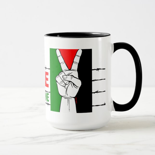 Fri palestine mugg (Höger)