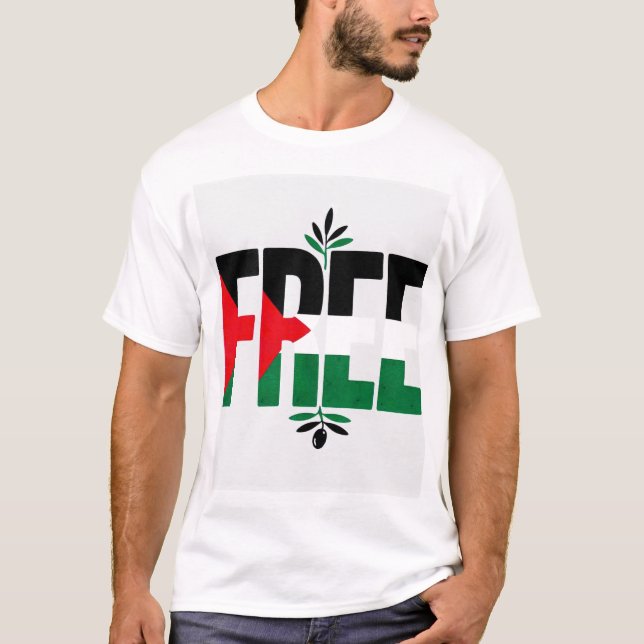 FRI PALESTINE T-shirt (Framsida)