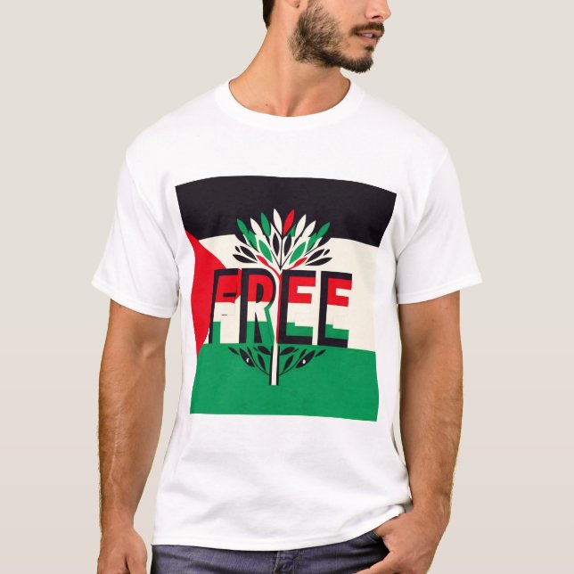 FRI PALESTINE T-shirt (Framsida)