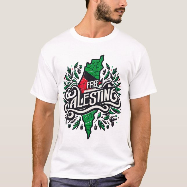 FRI PALESTINE T-shirt (Framsida)