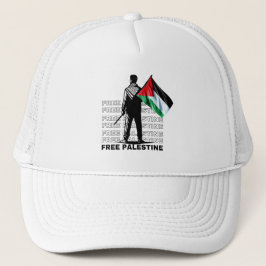 FRI PALESTINE WHITE-Truckerkeps Keps