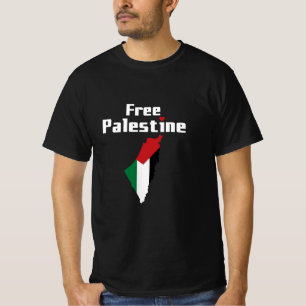 FRI PALESTINFRI GAZA PALESTINE FLAGGA ARABIC T SHIRT