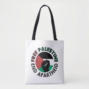 Fri palestinier - slut apartheid - upphöjt pris tygkasse