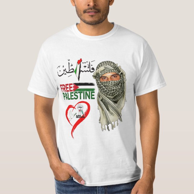 Fri palestinier T-Shirt (Framsida)