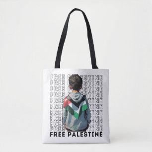 FRI PALESTINJE vit Tygkasse