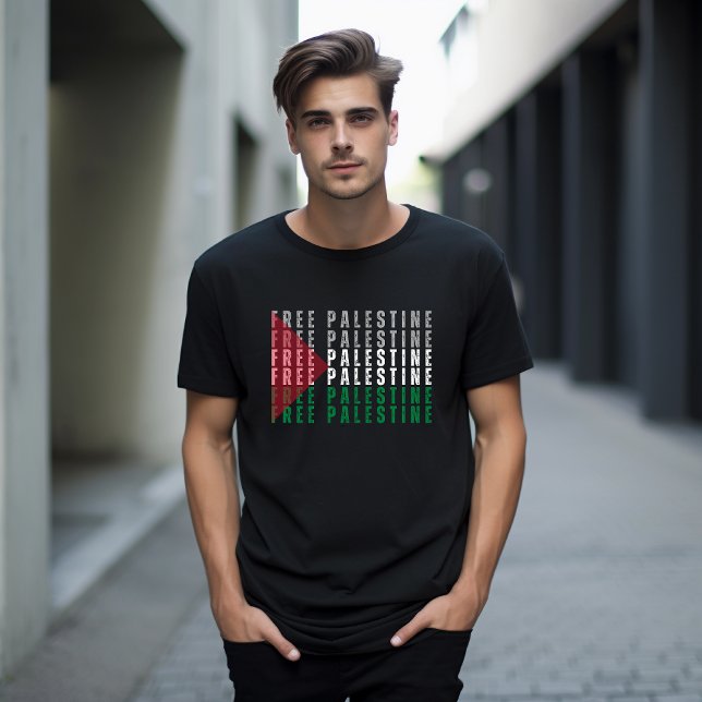 Fri PALESTINS svarta t-shirt för människa (Skapare uppladdad)