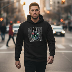 Fri PALESTINS svarta t-shirt för människa Hoodie