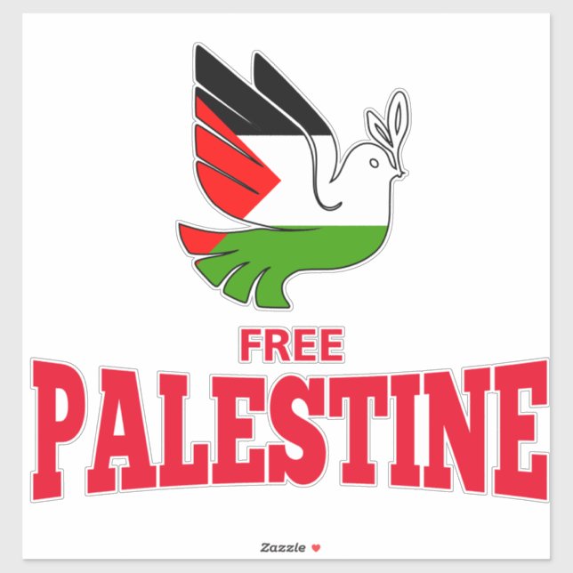 Fri palestinsk bilparkering klistermärken (Ark)