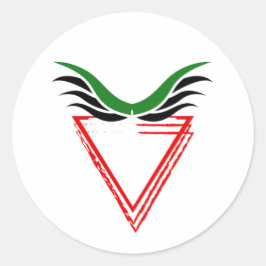 Fri palestinsk Flagga för att få slut på apartheid Runt Klistermärke