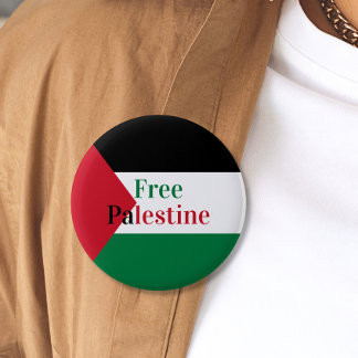 Fri palestinsk Flagga Knapp