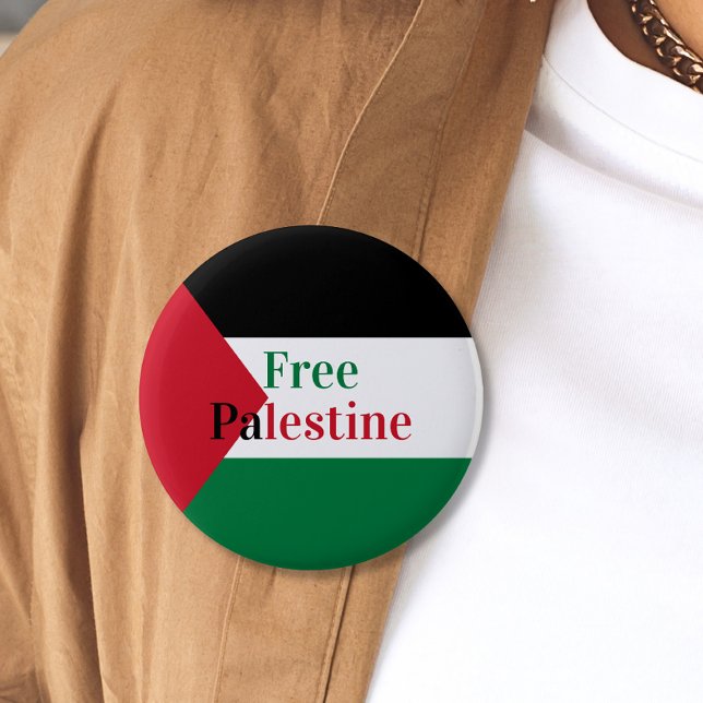 Fri palestinsk Flagga Knapp (Skapare uppladdad)