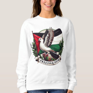 Fri palestinsk Flagga, Pigeon Holding Olive löv T Shirt
