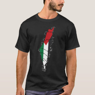 Fri palestinsk frihet, Barbed Wire Karta palestins T Shirt