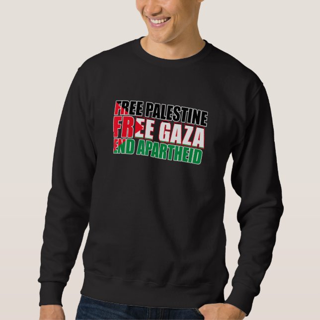 Fri palestinsk palestinsk palestinsk makt i Gaza Lång Ärmad Tröja (Framsida)