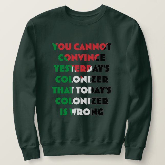 Fri palestinsk sötskjorta - Spara Svettskjorta i G Lång Ärmad Tröja (Design framsida)