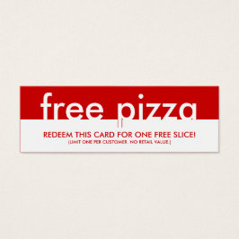 fri pizzakupong litet visitkort