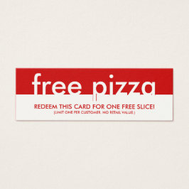 fri pizzakupong litet visitkort