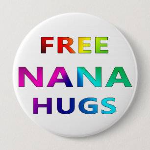 Fri pride Rainbbow för Nana kramar LGBT LGBTQ Knapp