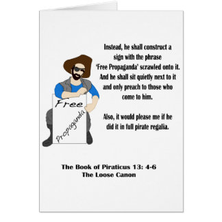 Fri propaganda hälsningskort